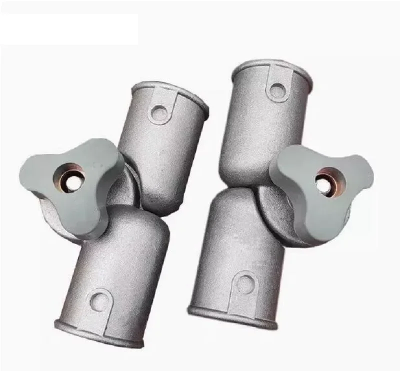 2PCS Chair backrest adjustment gear modification die-casting aluminum connector 25mm tube folding hinge