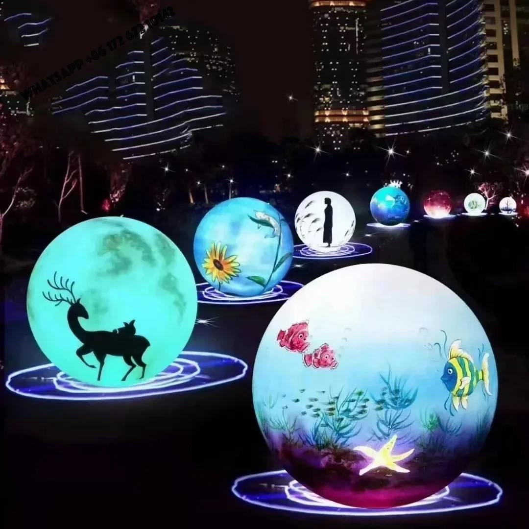 Full Color 360 Degree LED Video Sphere Display Ball Flexible LED Waterproof Digital Signage for  Museums Plazas Exhibitions