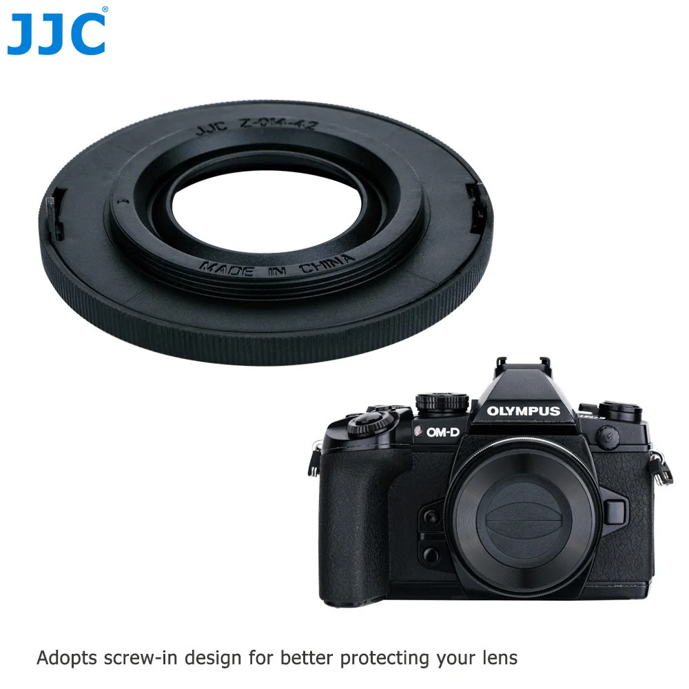 JJC Nắp Đậy Ống Kính Cho Máy Ảnh Panasonic Lumix G Vario 12-32Mm F/3.5-5.6 ASPH Olympus M.ZUIKO DIGITAL ED 14-42Mm F/3.5-5.6 EZ Thay Thế Cho LC-37C