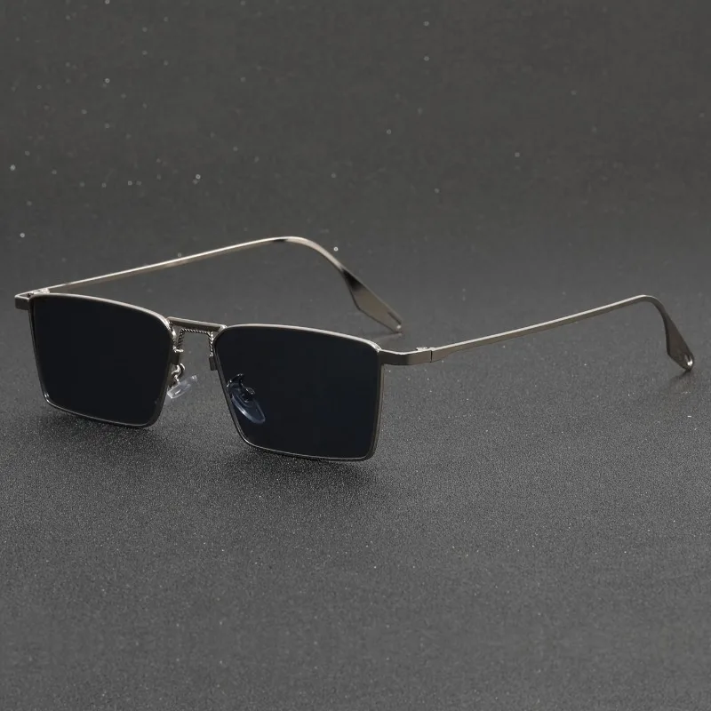 Einfache, modische, trendige Herrenbrille im europäischen und amerikanischen Retro-Hongkong-Trendstil, geeignet für Männer und Frauen – Detail 4