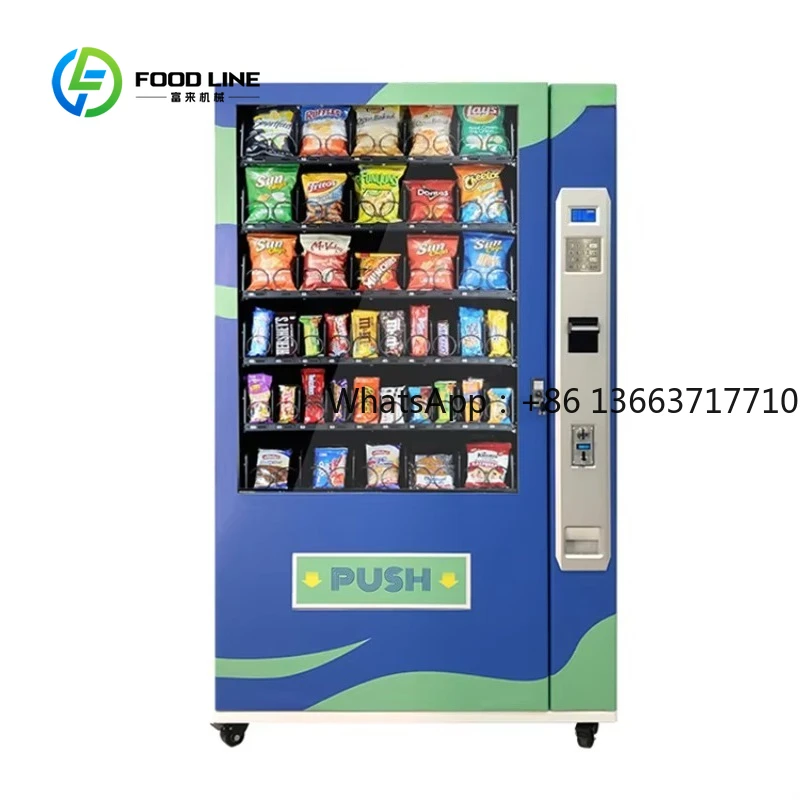 

Combo Snack Vending Machine Customized Smart Water Bottle Drinks Dispenser For Foods And Drinks Large Storage Commercial Use