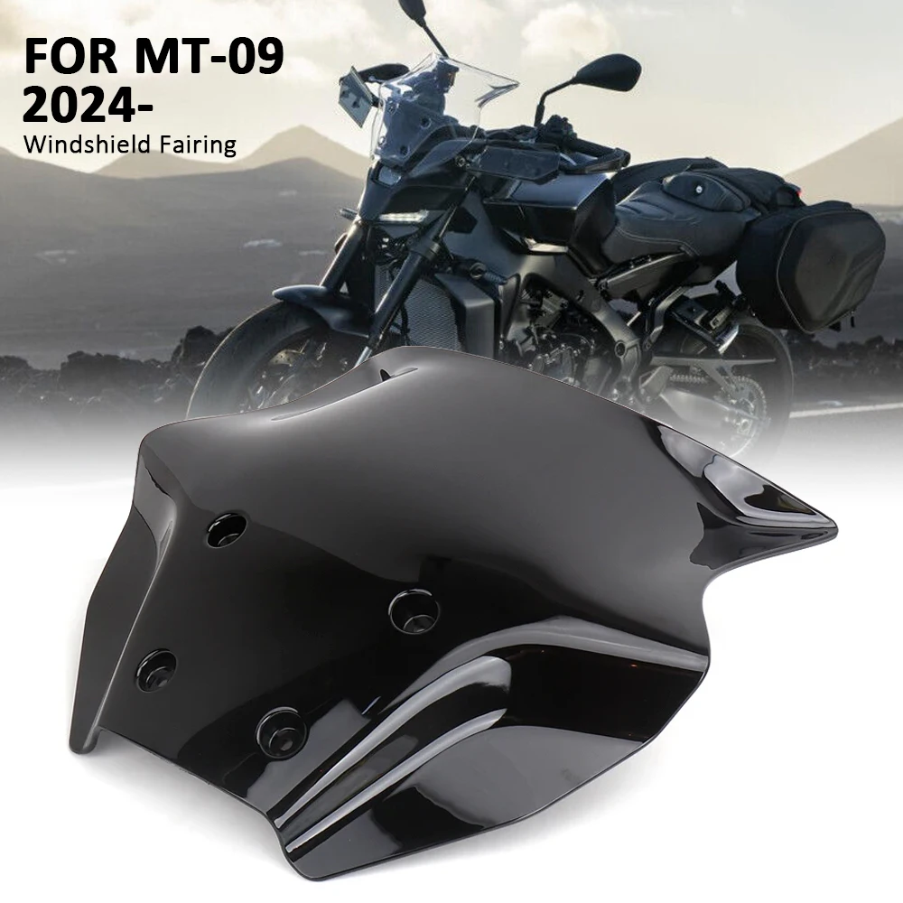 

Motorcycle Windshield Wind Screen Shield Deflector Cover Protector For Yamaha MT09 MT 09 MT-09 2024 Windscreen