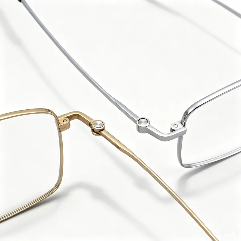Pure titanium full frame minimalist business eyeglass frame customizable prescription glasses optical matching for men