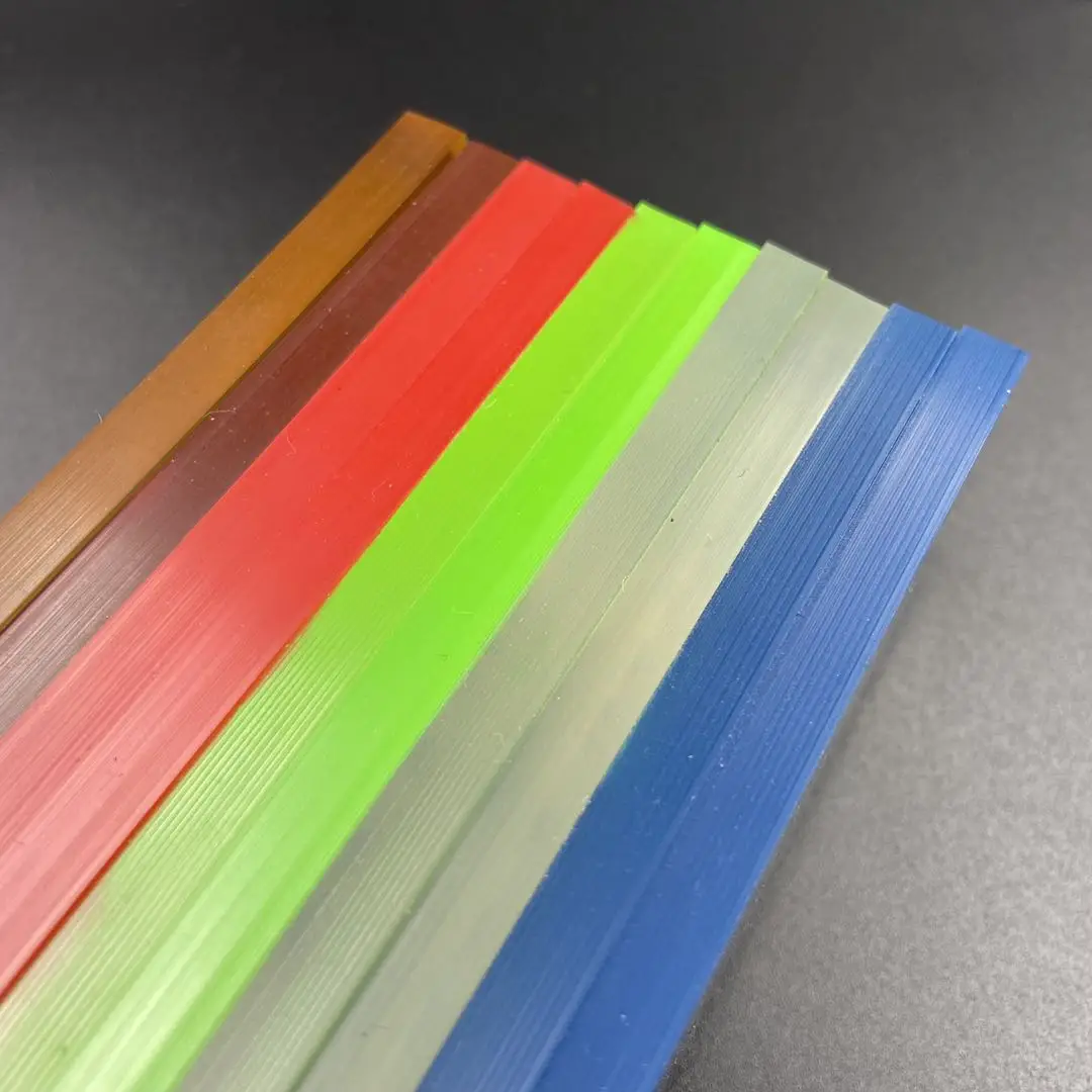 10pcs TPU Soft Blades Car Window Squeegee Water Wiper Replacement Rubber Blade Auto Glass Cleaner Scraper Diagonal Edge Cleaning
