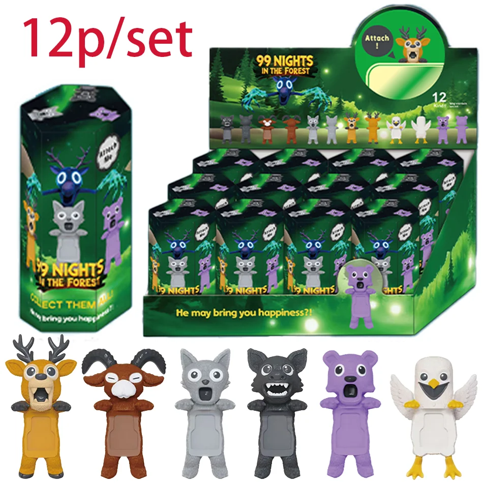 

Лидер продаж, 99-ночи в лесу, слепая коробка с оленями, серия аниме, фигурки, украшения, куклы, фанаты, детский подарок на день рождения, случайный слепой