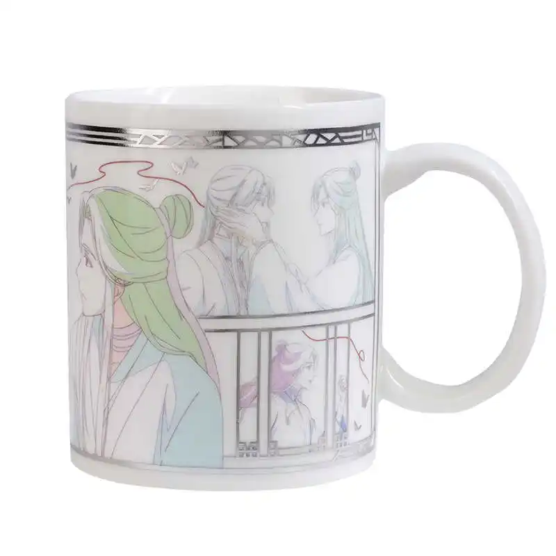 Anime Tian Guan Ci Fu Hua Cheng Xie Lian TGCF Comic Theme Cartoon Mug Cup Ceramic Drinking Water Cup Cosplay Xmas Gift