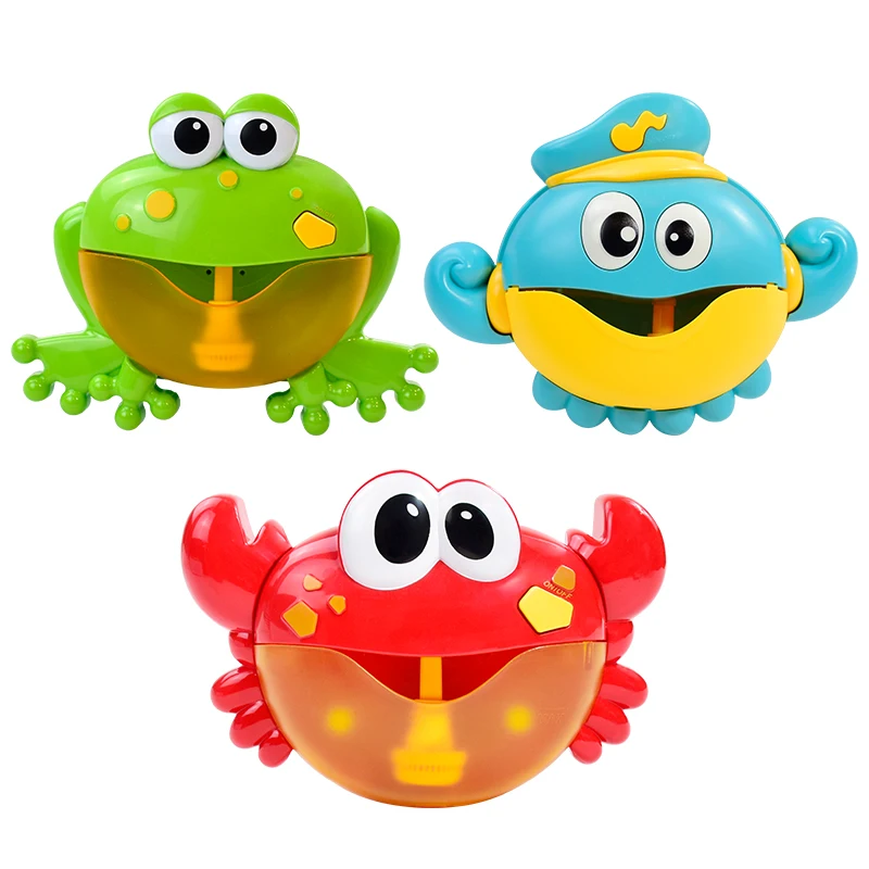 Baby Bath Toy Funny Toddler Bath Bubble Maker Bubble Crabs Toy Pool Swimming Bathtub Soap Machine Bathroom Toys for Baby Gift