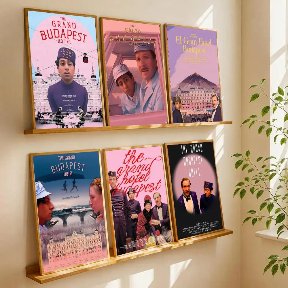 The Grand Budapest Hotel Poster Retro HD Art Sticky Wall Waterproof Home Living Room Bedroom Bar Aesthetic Decoration