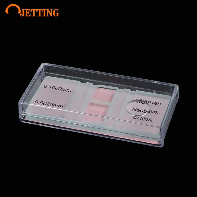 74*33mm Blood Cell Count Plate Glass Microscope Slide With Grid Counting Chambers For Hemocytometer Yeast Counting Biology TooL