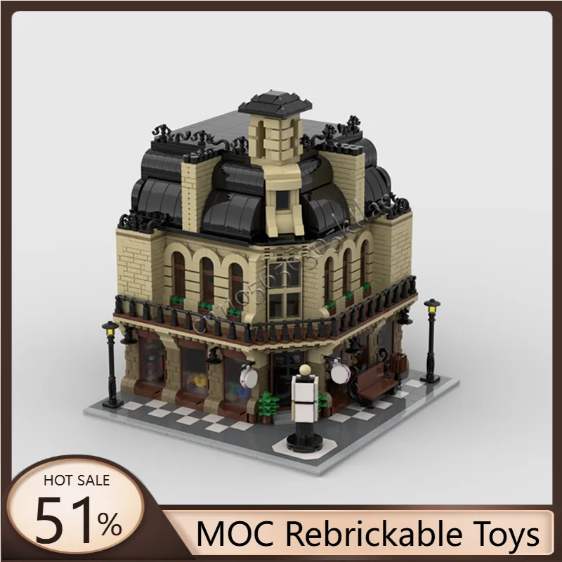 

3015 Parts MOC City Street Views Modular Old Candy Shop Building Blocks Educational Assembly Kids Toys Popular Christmas Gifts