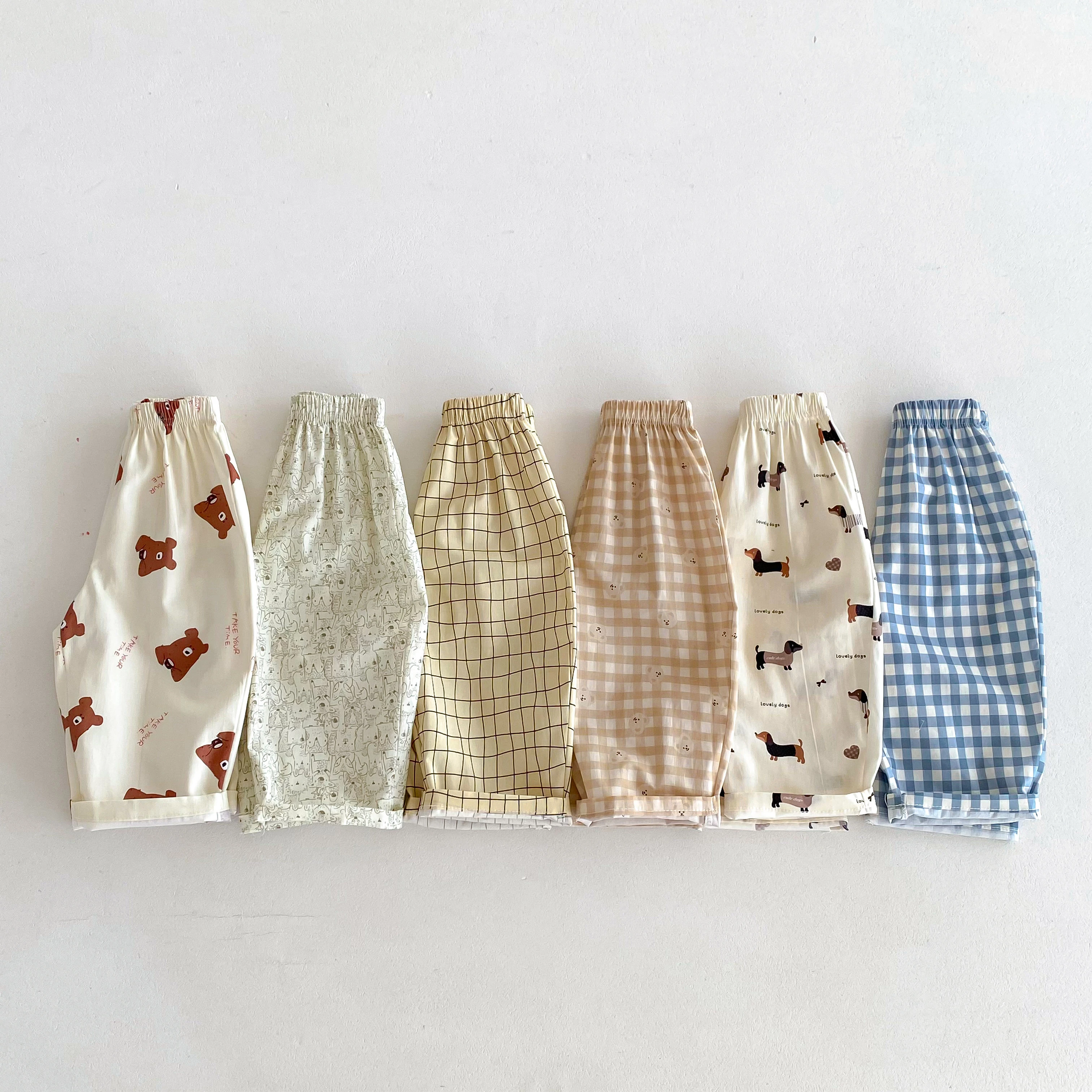 2026 Spring Summer Pants Outer Wear Simple All-match Pants Baby Girls Casual Fashion Trousers Children New Design Thin Pants