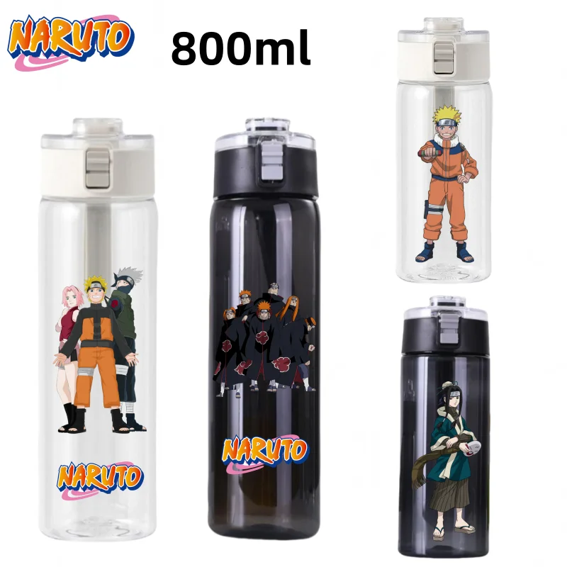 Naruto Cup Students Sports Mountaineering Fitness Travel Water Bottles Children's Kettle Large Capacity Anime Water Glasses