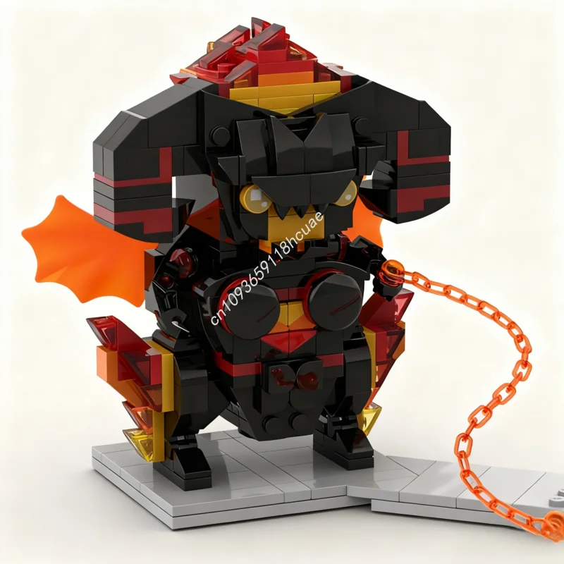 

355 шт. MOC Chibi Balrog The Hobbit Lord Rings Модель Строительные блоки Креативный кирпич Сборка игрушек Идея Образование Рождественские подарки