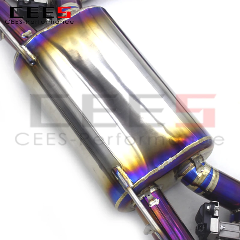 CEES Catback العادم لسيارات BMW M550/M550i G30 N63 4.4TT 2017-2022 سباق السيارات الفولاذ المقاوم للصدأ نظام كاتم صوت ماسورة العادم