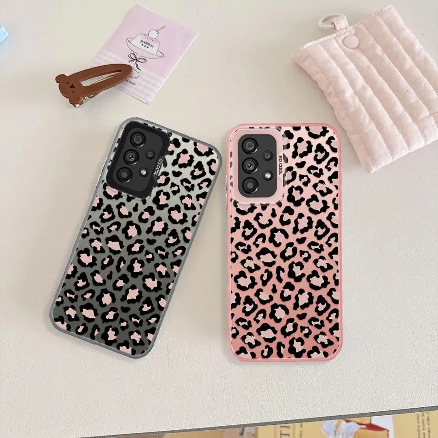 Case for Samsung Galaxy A14 A56 A17 A52 A13 A54 A16 A34 A25 A73 A12 A72 A32 A36 A23 A71 Phone Cover Classic Nude Leopard