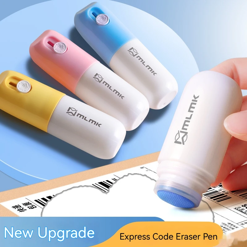 liquido-corretor-de-papel-termico-2-em-1-com-bloqueador-de-endereco-e-lamina-retratil-para-abrir-encomendas-e-proteger-informacoes-de-identidade
