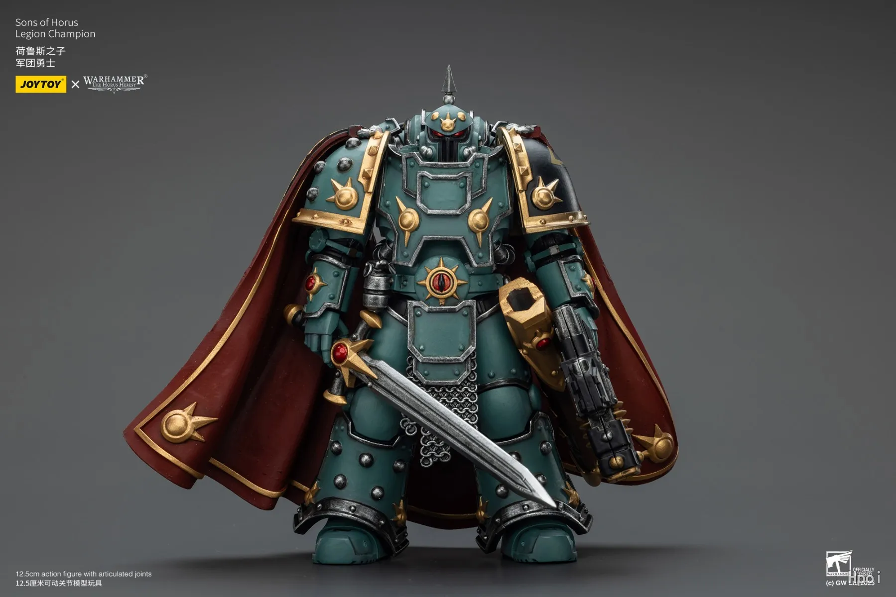 

In Stock JOYTOY Warhammer 40K Sons Of Horus Legion Champion 1/18 Action Figure Model Collection