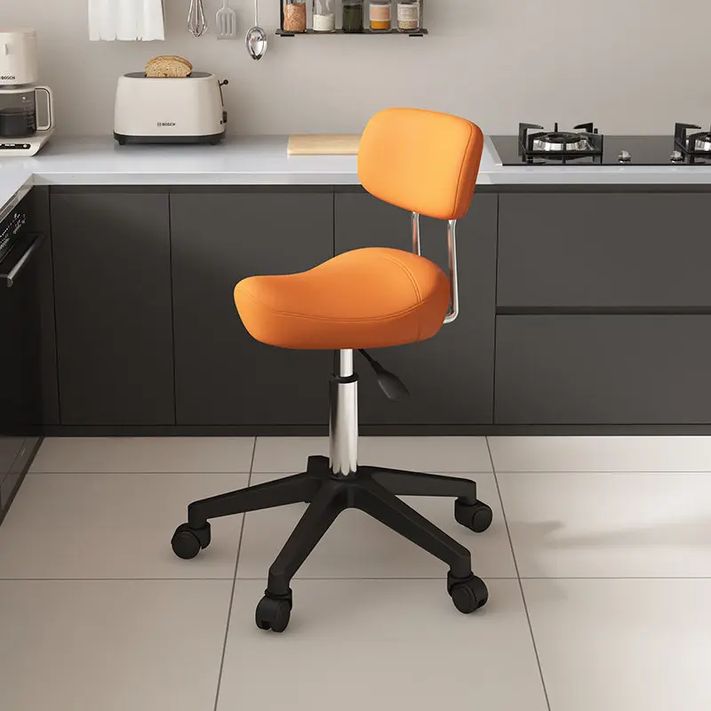 Kitchen Brand New Upgraded Commuting Cooking Saddle Chair Haircut Pet Grooming Chair Anti-Tip Adjustable with Wheels