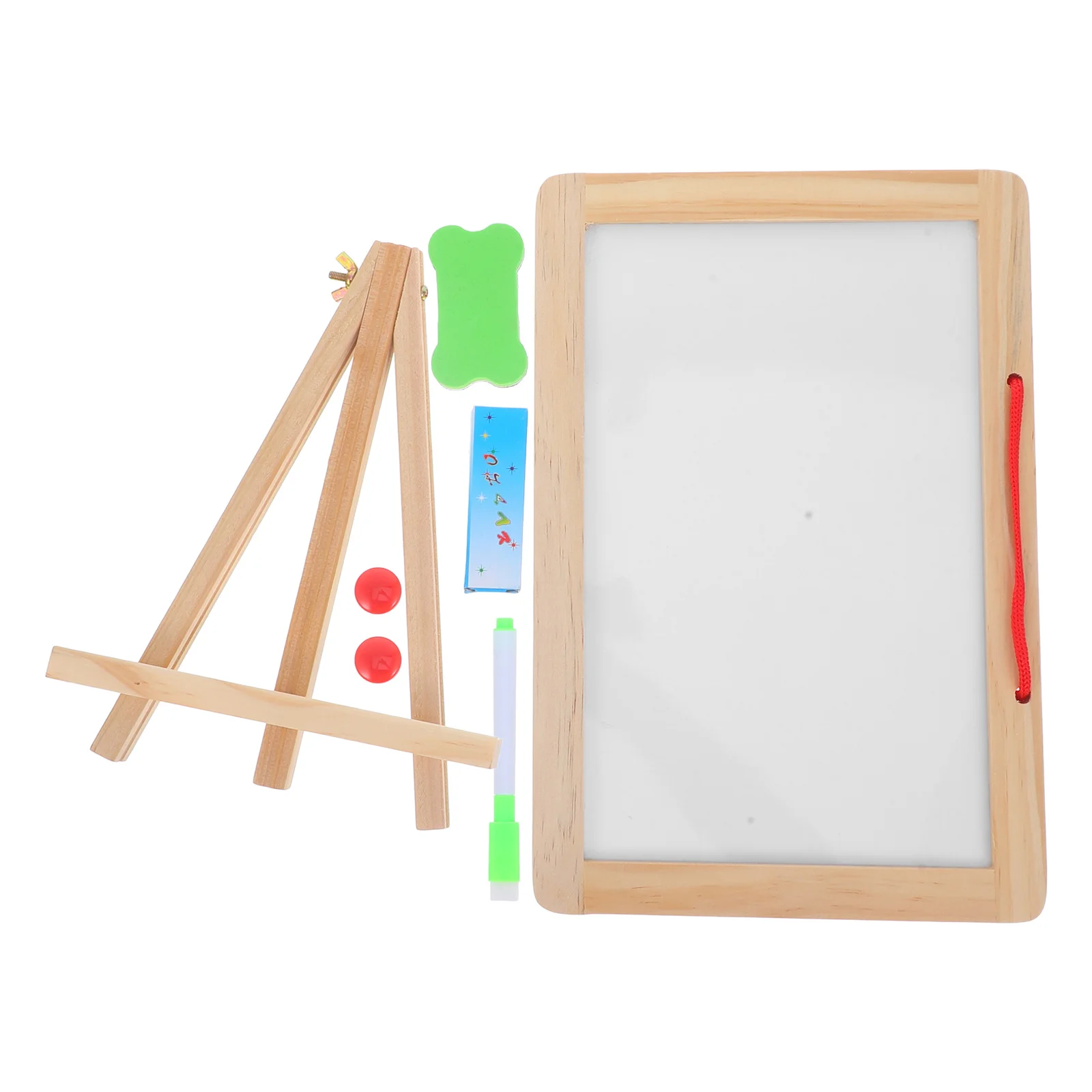 

1Set Mini Wooden Chalkboard Magnetic Double Sided Blackboard Sign for Weddings Parties Small Chalkboard Mini Chalk Board