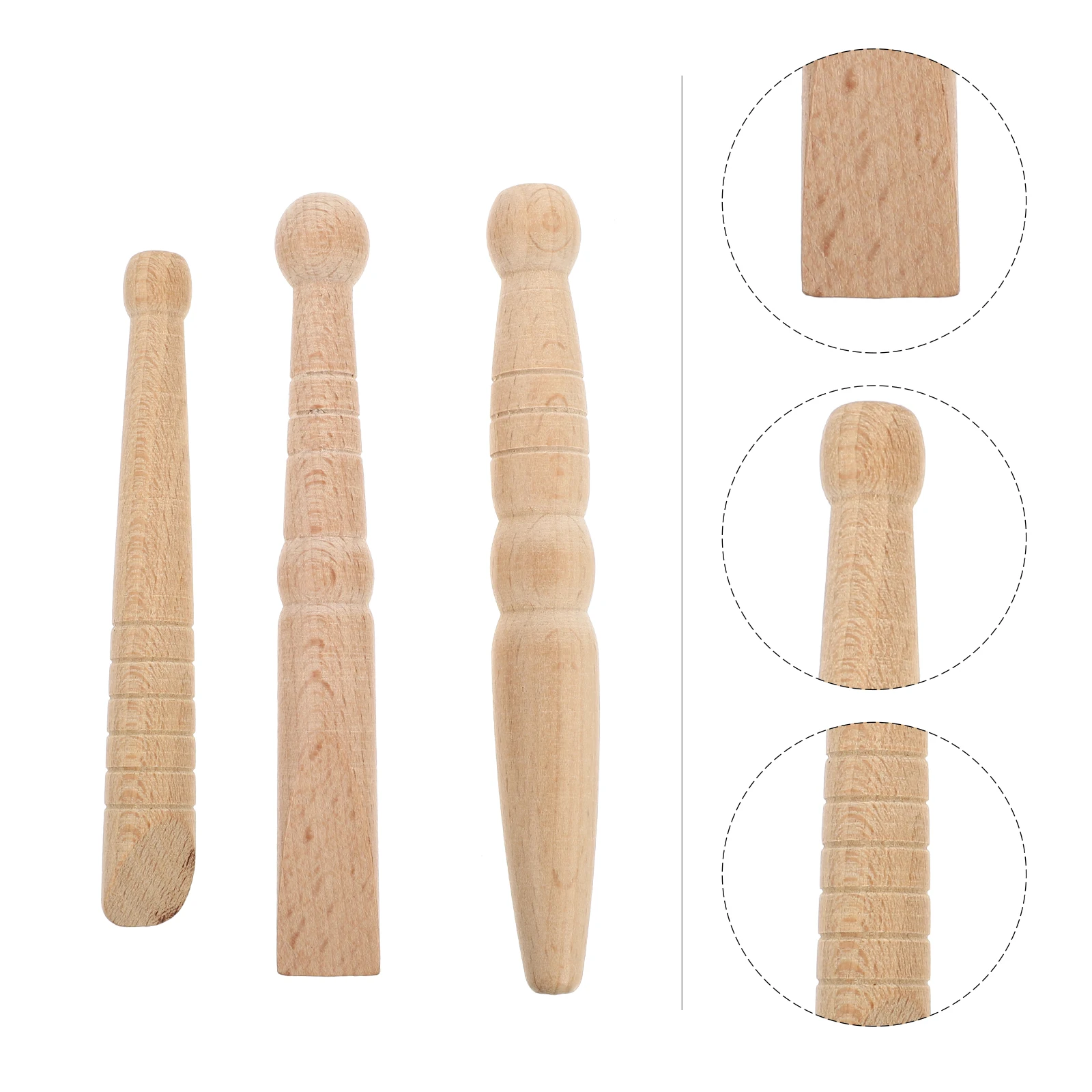 

1Set Wooden Acupressure Massage Rods for Foot Leg Fatigue Relief Lightweight Massage Tools Foot Massager Massaging Stick