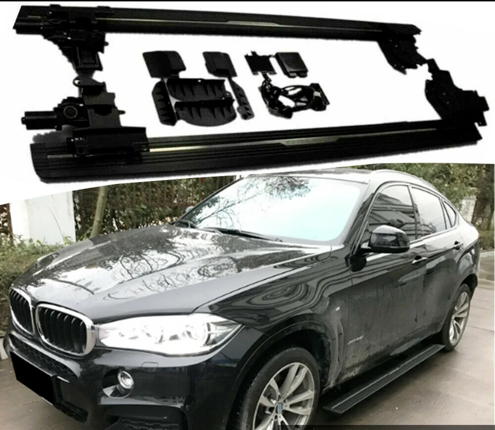 Deployable Electric Running Board Side Step Nerf Bar fits for BMW X6 2015-2019