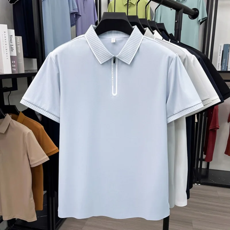 T Shirt For Man Oversized Short Sleeve Mens Tshirts Streetwear Basic Top Solid Color Loose Fit Comfortable Fashion Apparel