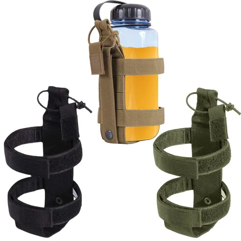 Tactical Molle Water Bottle Pouch Bag Adjustable Kettle Carrier Bag Outdoor Travel Camping Hiking Cycling Water Bottle Holder