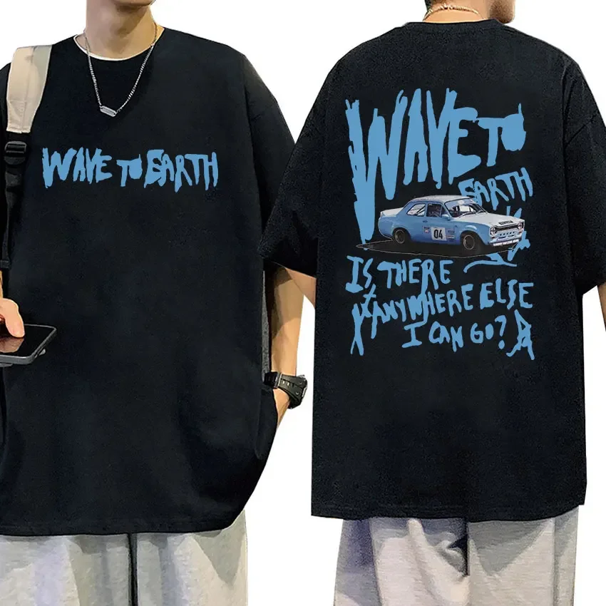 Wave To Earth Cat 0.03 2024 World Tour Album Print T Shirts Men Women Retro Fashion Cotton Short Sleeve T-shirt Hip Hop Clothing