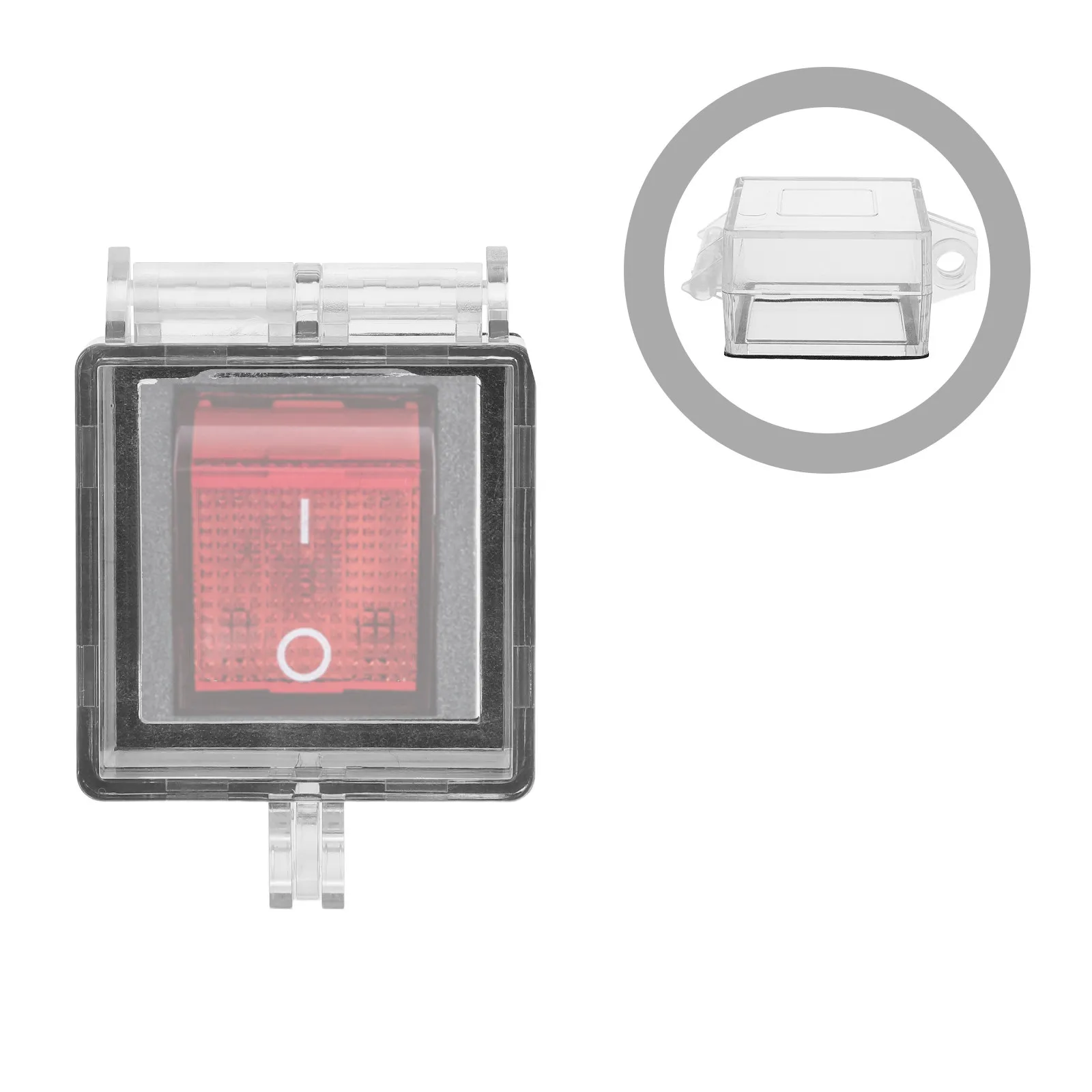 

Power Button Switch Cover Transparent Plastic Safety Guard Flip Up Protector for Computer Pc Elevator Dishwasher Electronics