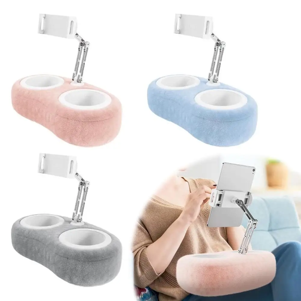 

Plush Pillow Mobile Tablet Universal Bracket Lazy Sofa Bed Mobile Phone Drama Video Artifact Support Stand Adjustable Length