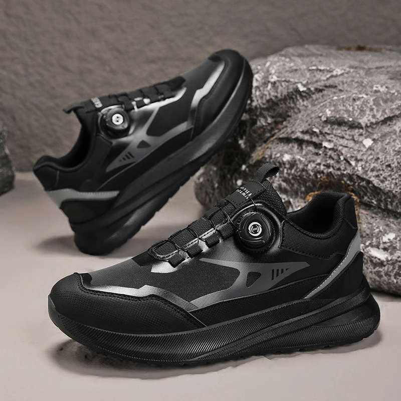 

Fashion Knob Hiking Shoes Man Trainers Outdoor Non-slip Men's Trekking Sneakers Comfortable Platform Camping Walking Shoes Men