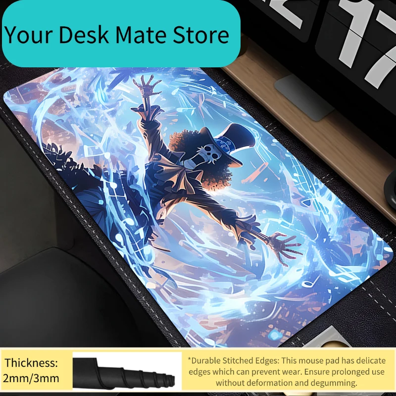 Anime Mouse Pad one piece Brook  Gaming Accessories Notbook Computer Speed Mini Pc Gamer Keyboard Pad Desk Mat Mousepad