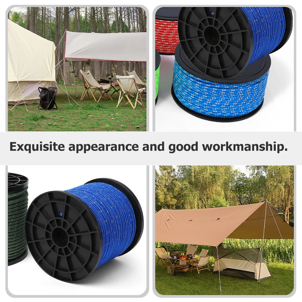 

1 Roll Camping Tent Ropes Reflective Windproof Canopy Rope Portable Lightweight Outdoor Tying Supplies For Hiking Backpacking