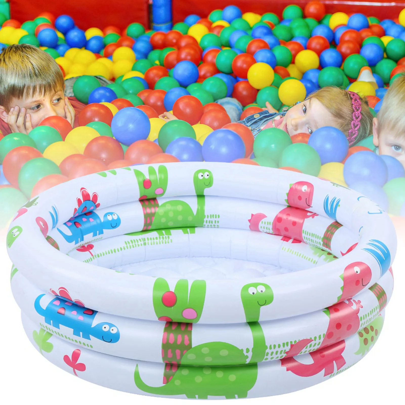 Inflatable With Eco-friendly PVC Material Little Pump Pool Children Dinosaur pool Wear-Resistant for Babies Kids Training