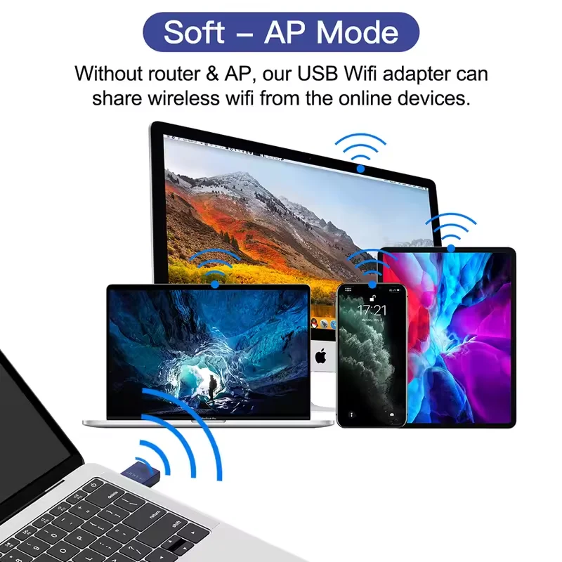 NEW Mini WiFi Adapter 150Mbps WiFi Wireless Network Card Bluetooth4.0 USB2.0 WiFi Ethernet Stable Signal Adapter for PC Laptop