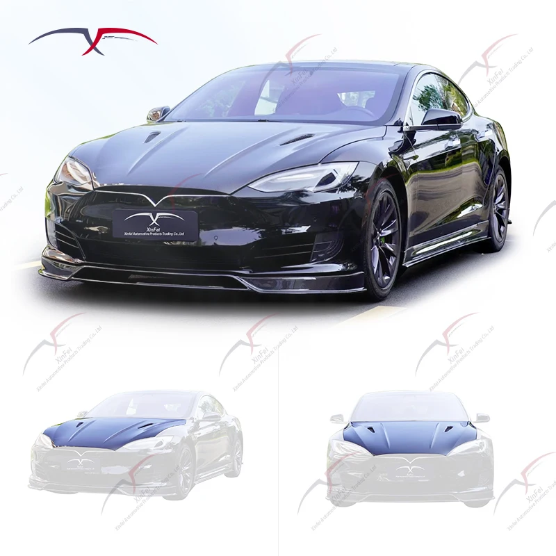 New custom car hood suitable for Model S perforated carbon fiber hood