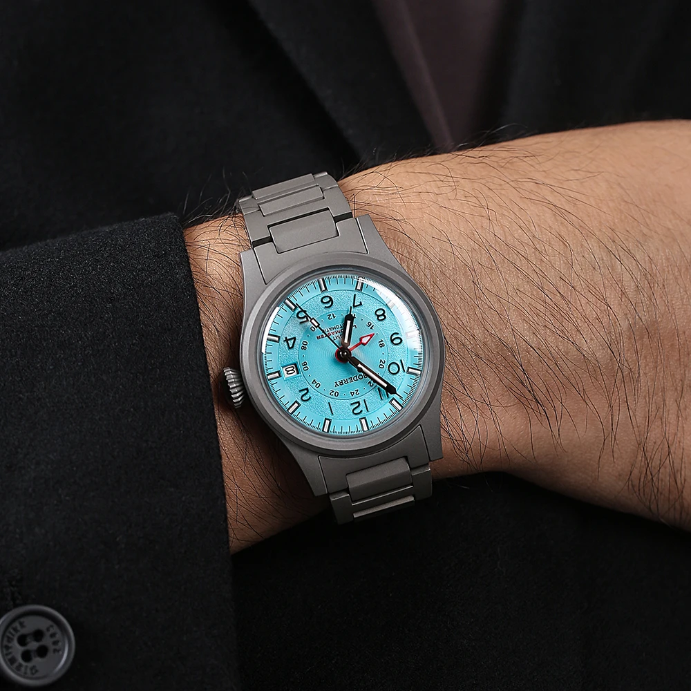 Boderry LANDMASTER GMT Field W – Field Watch Titanium 100M Sapphire Bewertung und Preis