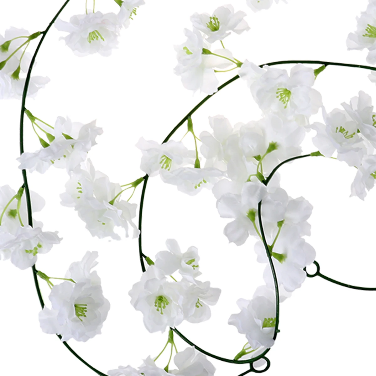 

2 Pcs Simulated Cherry Blossom Decorative Flowers Wedding Decoration Vines Arch Hanging Artificial