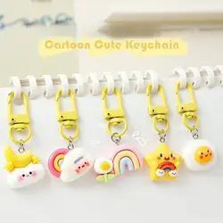 Moon Star Cute Keychain Resin Girlfriends Gift Cartoon Hanging Ornament Handbag Decoration Student Schoolbag Hangings