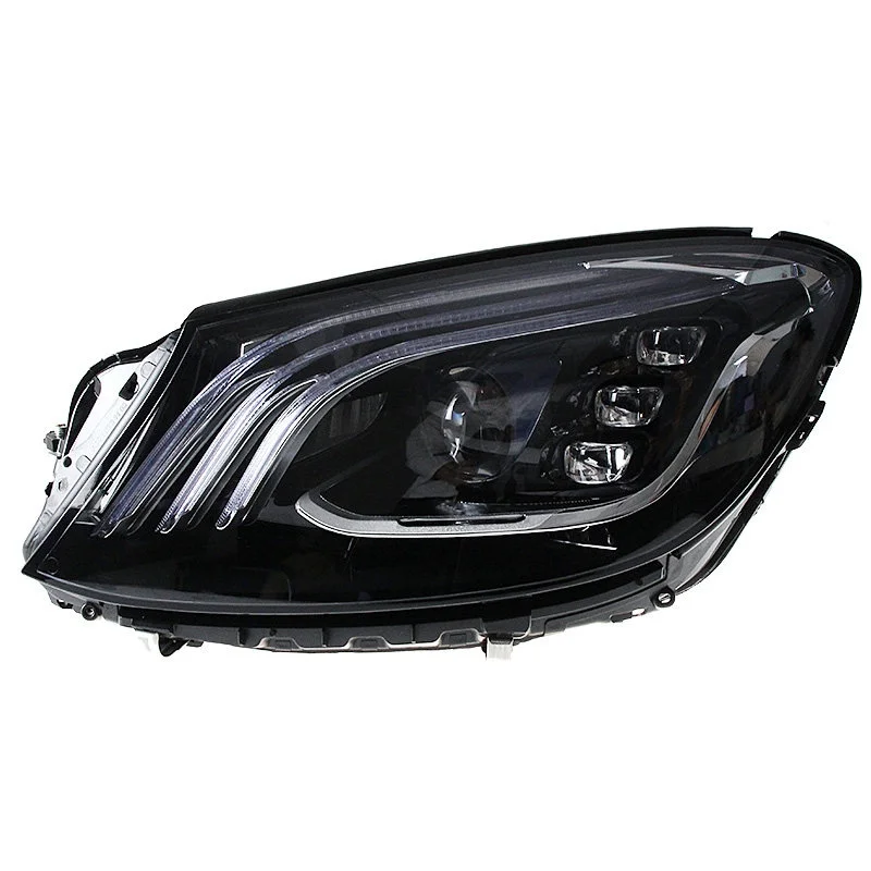 

for Mercedes Benz S-Class W222 Maybach Headlight Assembly Model Modified with Light Guide Daytime Running Light Lens