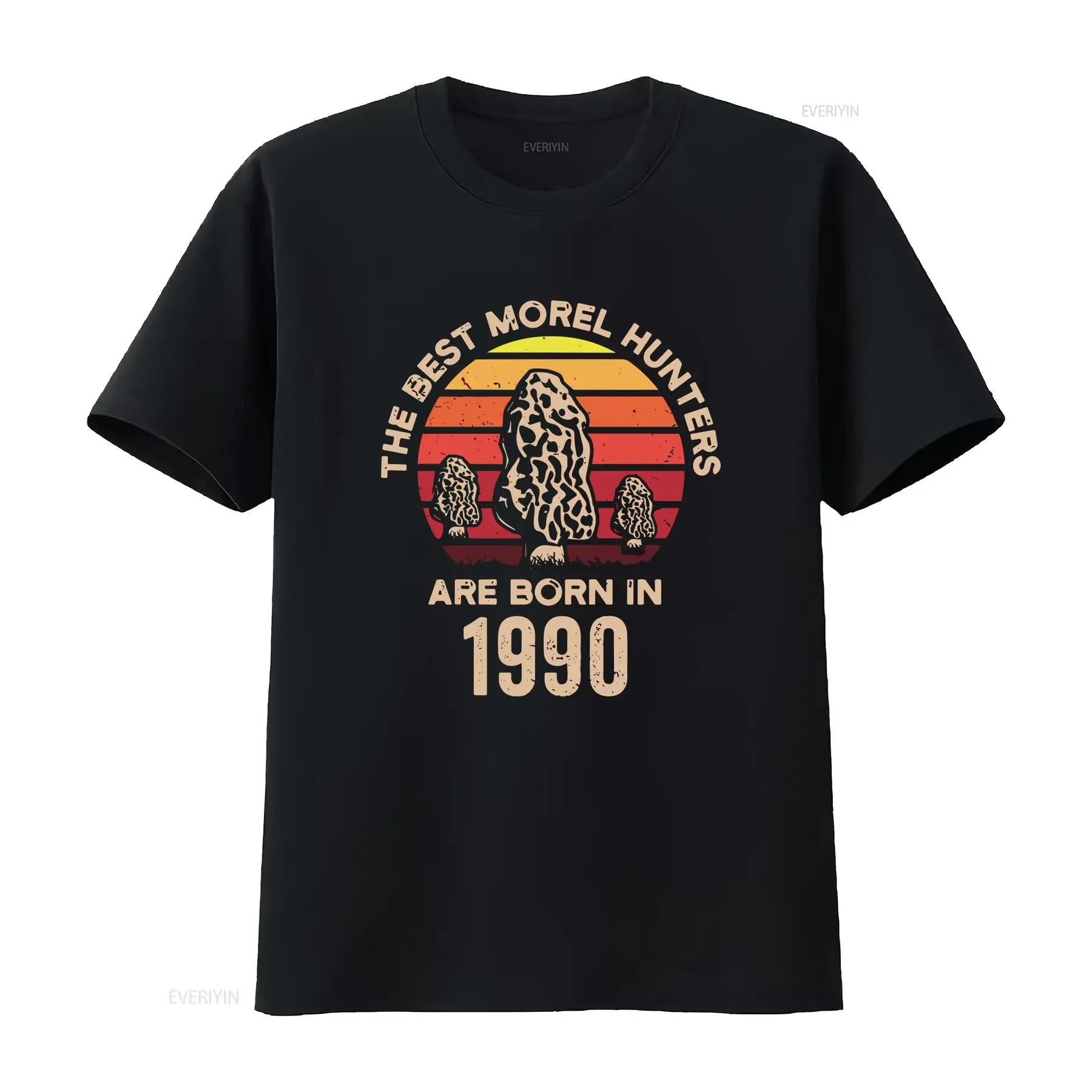 Born in 1990 T Shirt Retro Morels Turning 31 Morel Mushroom Hunting 31st Birthday Mycology Mycologist Mushrooming vintage