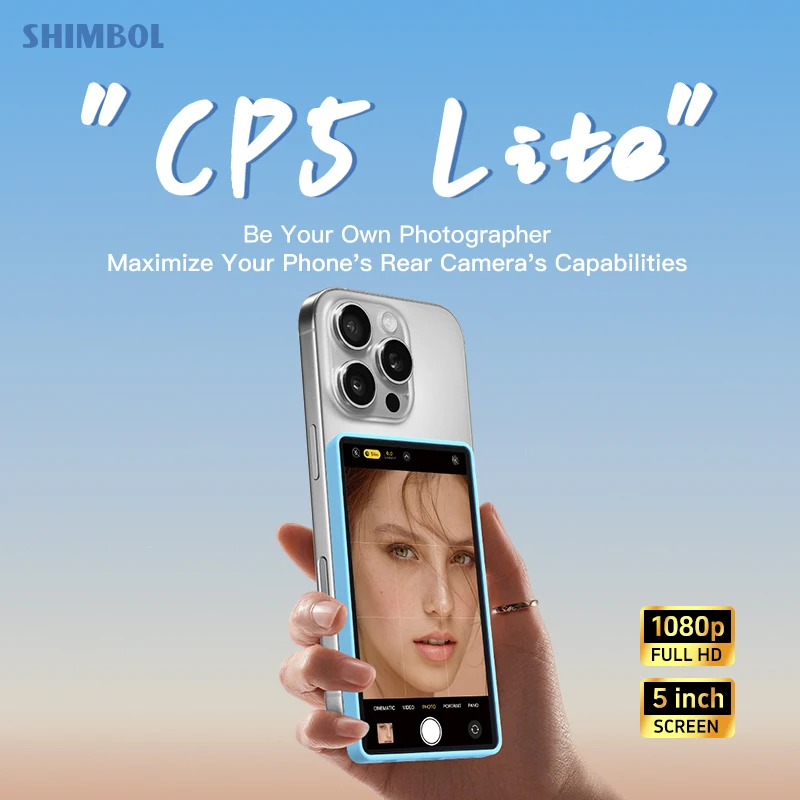 

Shimbol CP5Lite Youth Edition 5-дюймовый дисплей True HD для селфи Vlog Live Stream, совместимый с iPhone Android, VS Kingma PH01