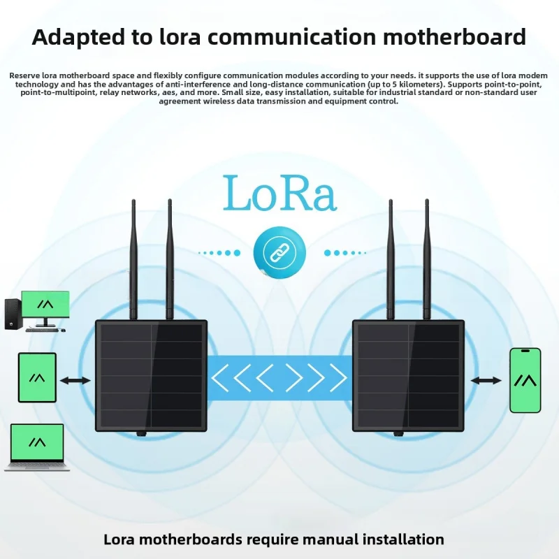 

2026 New D5L-2A Solar LoRa Node, IP66 Waterproof, Solar Powered Wireless IoT Remote Sensor
