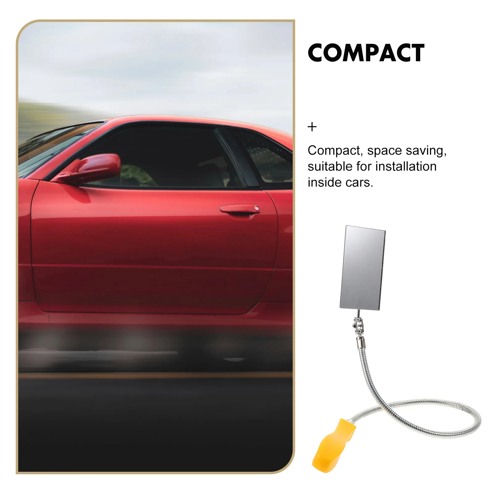 

Chassis Inspection Mirror Telescopic 360 Degree Foldable Reflective Surface Durable Construction Extendable Round