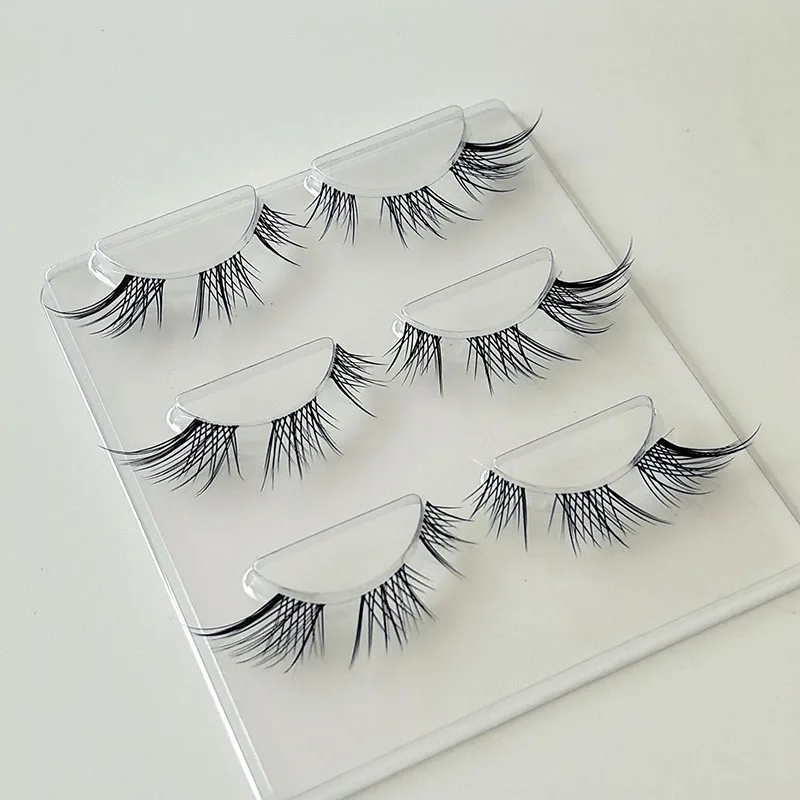 DIY Clusters False Eyelashes Wholesale Lashes Extensions Skew Flying Fox Fystem Sectional Type Transparent Stem False Eyelashes