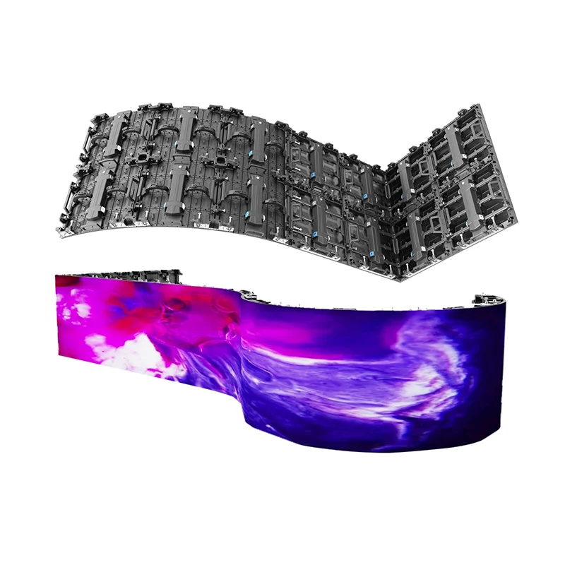 P2.9 P3.91 Flexible Curved Rental LED Cabinet Indoor Outdoor Stage Event Display Screen
