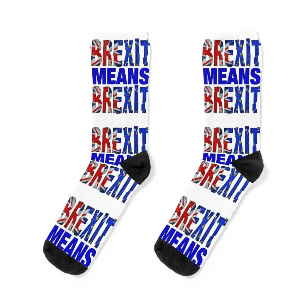 

BREXIT MEANS BREXIT Socks short designer brand Socks Man Women's