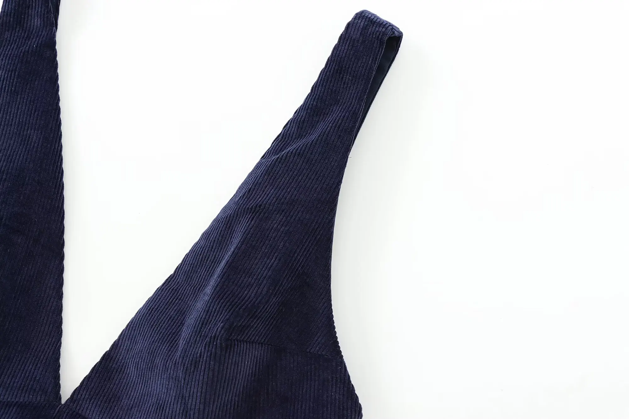 2025 autumn new European and American women's fashionable sexy hot girl corduroy short dress