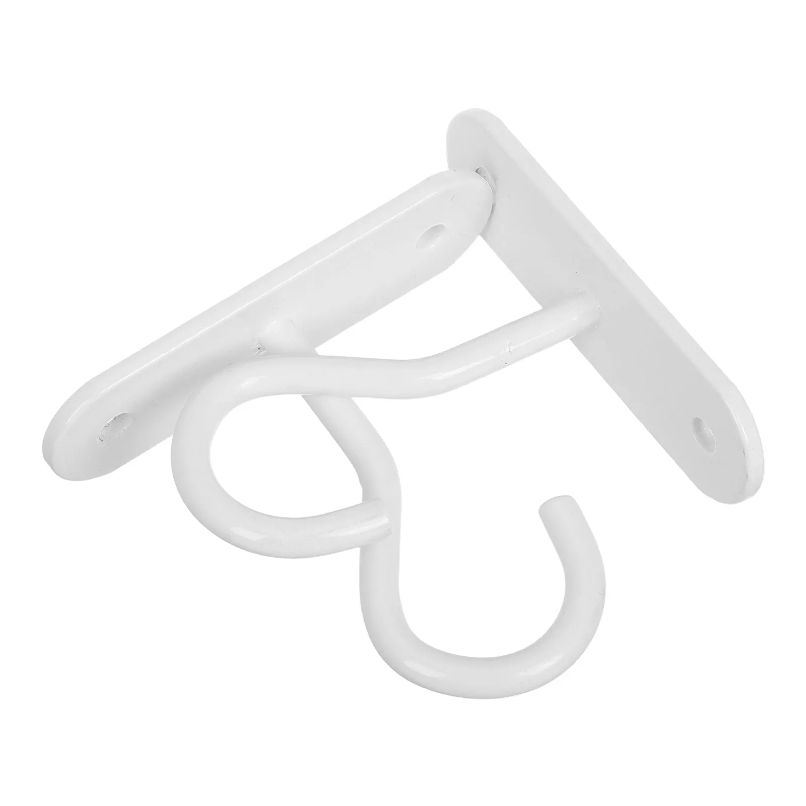 2Pcs Hanging Pot Hooks Iron Wall Mount Brackets for Flower Baskets Outdoor Indoor Plant Hangers Ceiling Storage Solutions