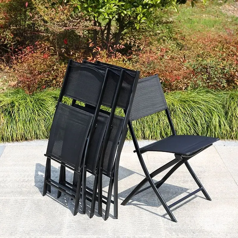 

Черный складной металлический стул для улицы, портативный, для сада, патио, пляжа, мероприятий